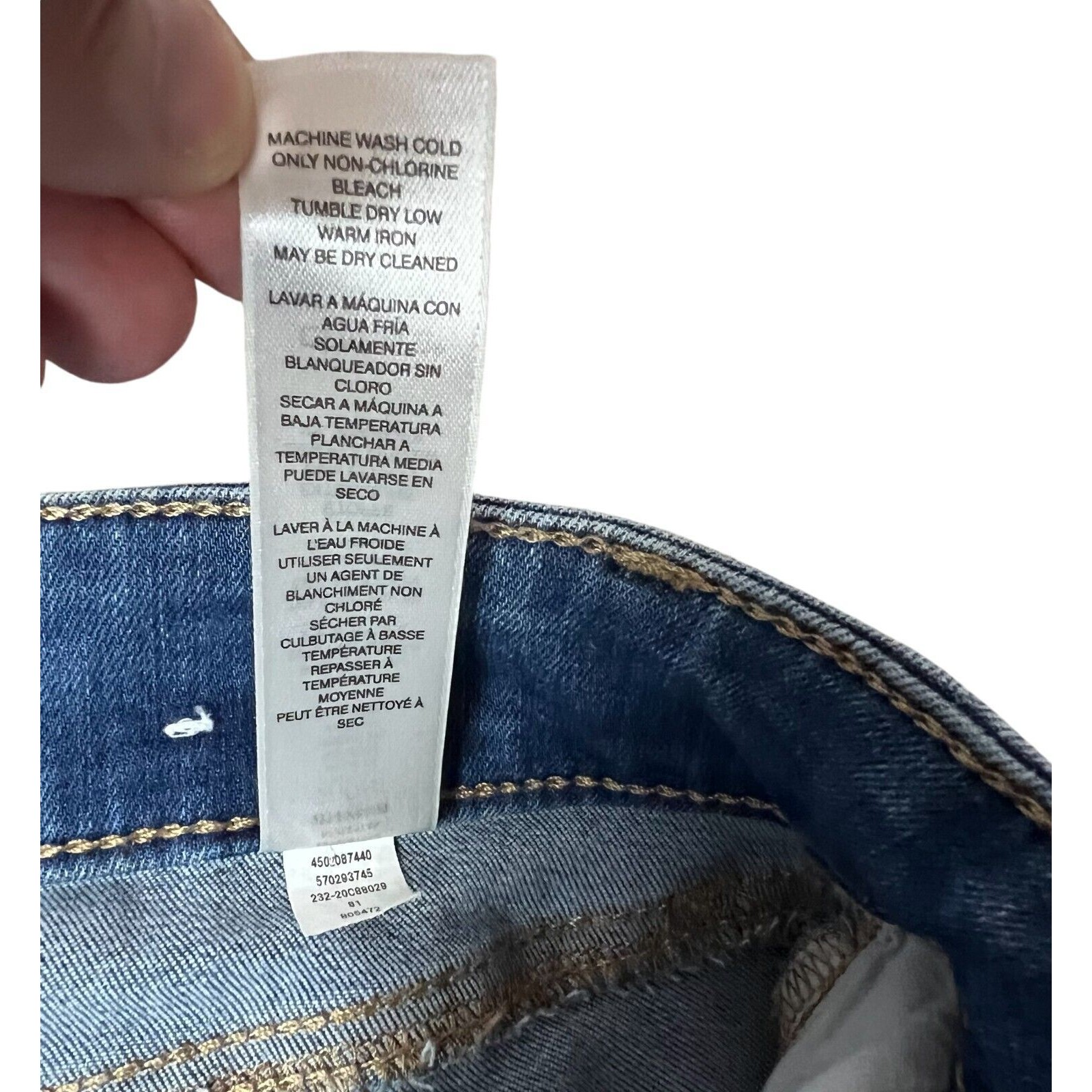 Chico's Mid-Rise Ankle Straight Leg Jeans Size Us 4 Short (Chico's 0s) — image 7 of 8